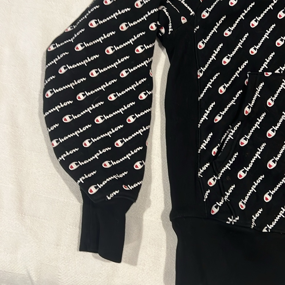 Champion heavy black hooded sweatshirt - Picture 4 of 4